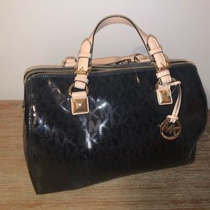 Michael Kors Grayson large satchel in black
